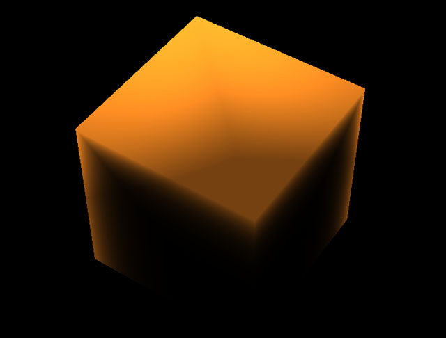 Lit cube