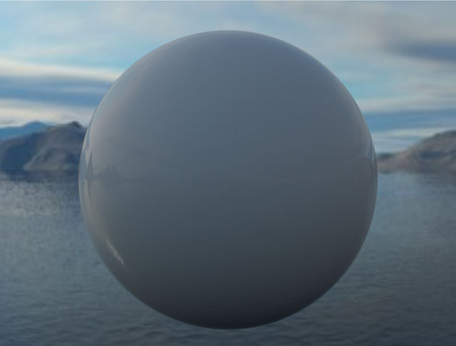 PBR Sphere with no roughness